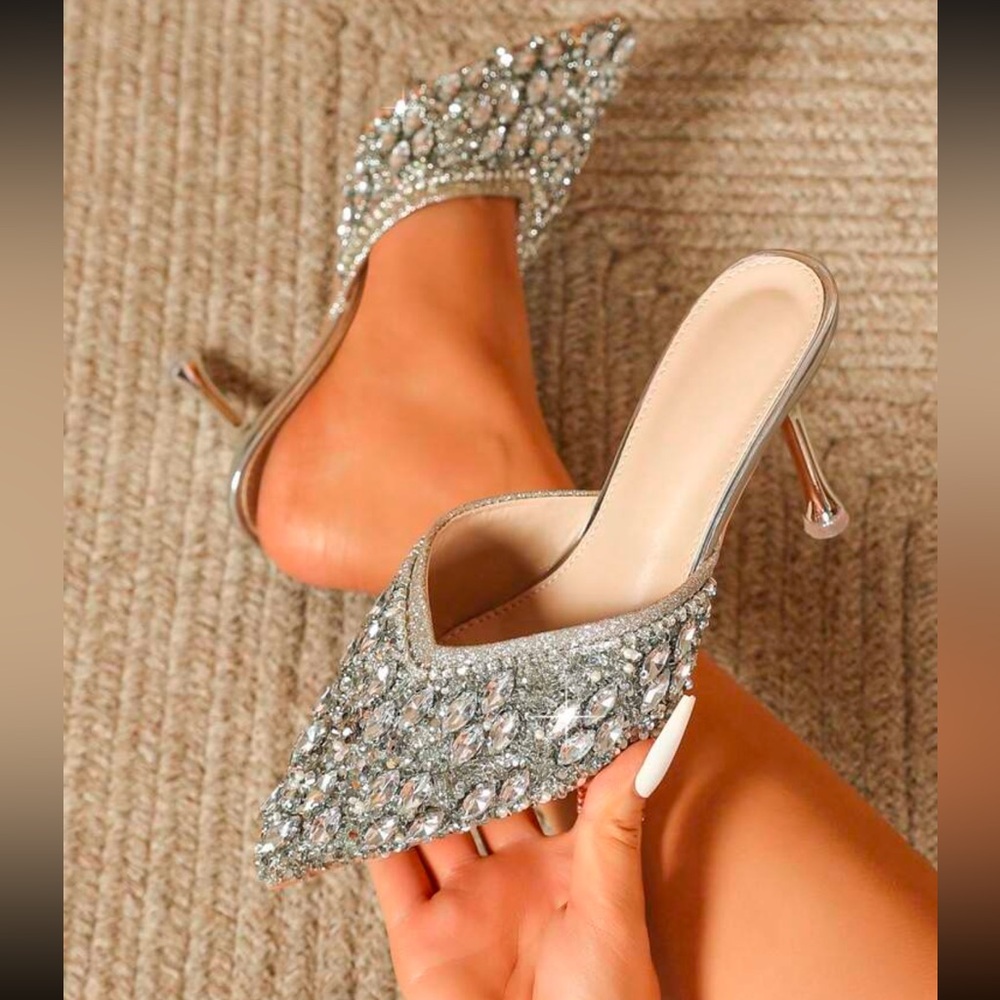 High Heel Shoes With Diamond